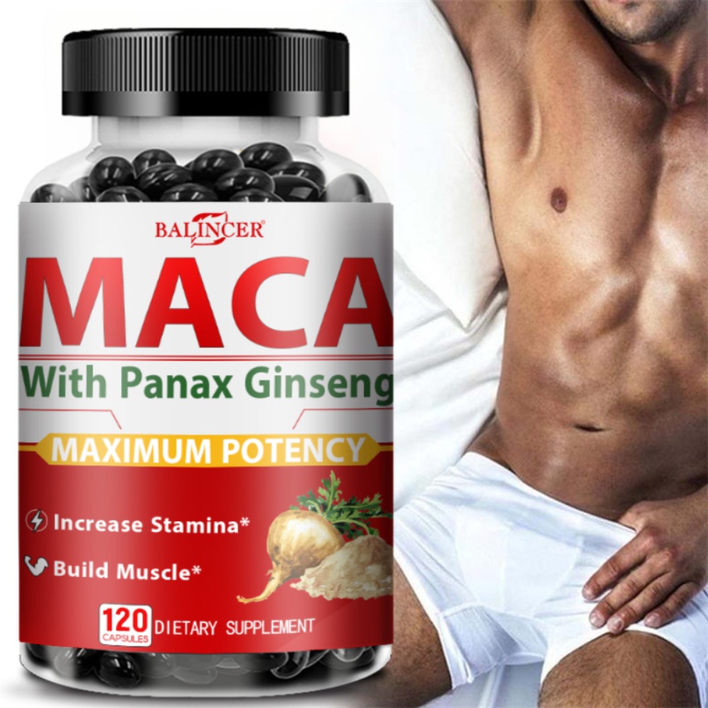 Valerian Root Capsule - Maca Root Capsules with Ginseng, Ashwagandha,