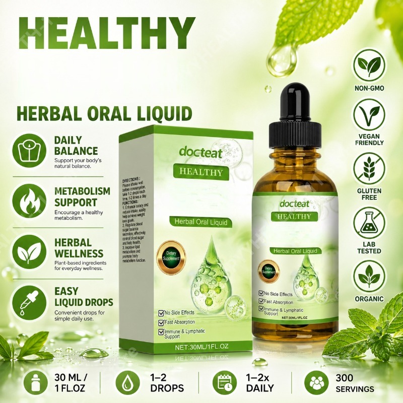 Herbal Wellness Drops - Mint Leaf Extract & Vitamin B1