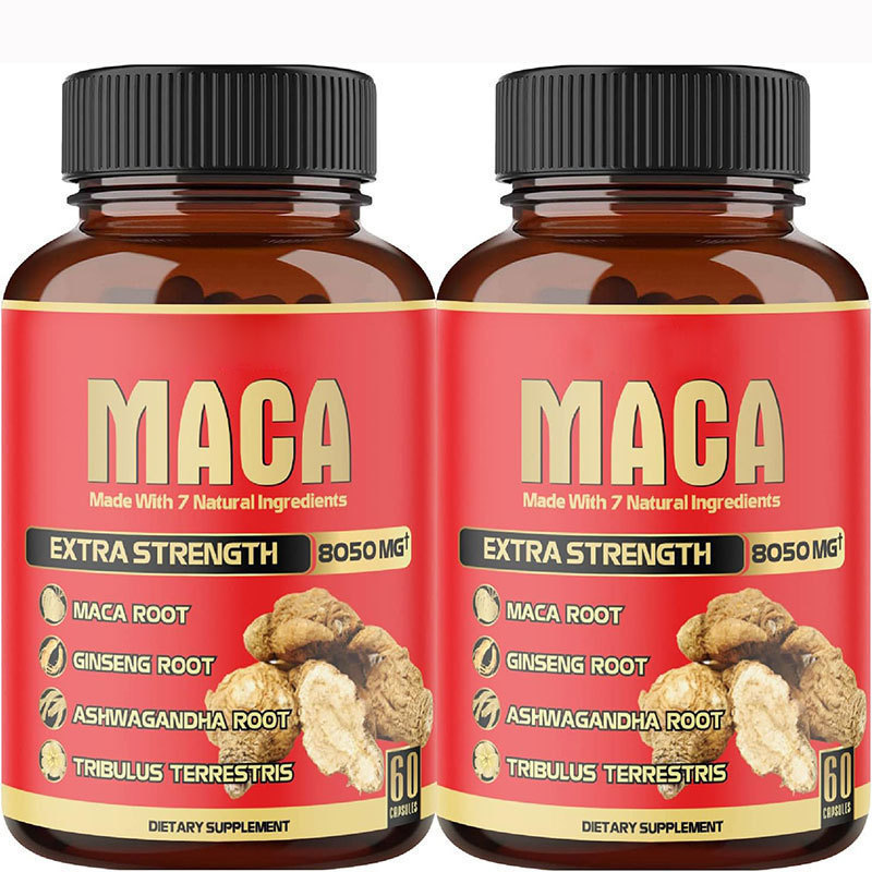 Valerian Root Capsule - 2 Pcs 8050mg Organic Black Maca