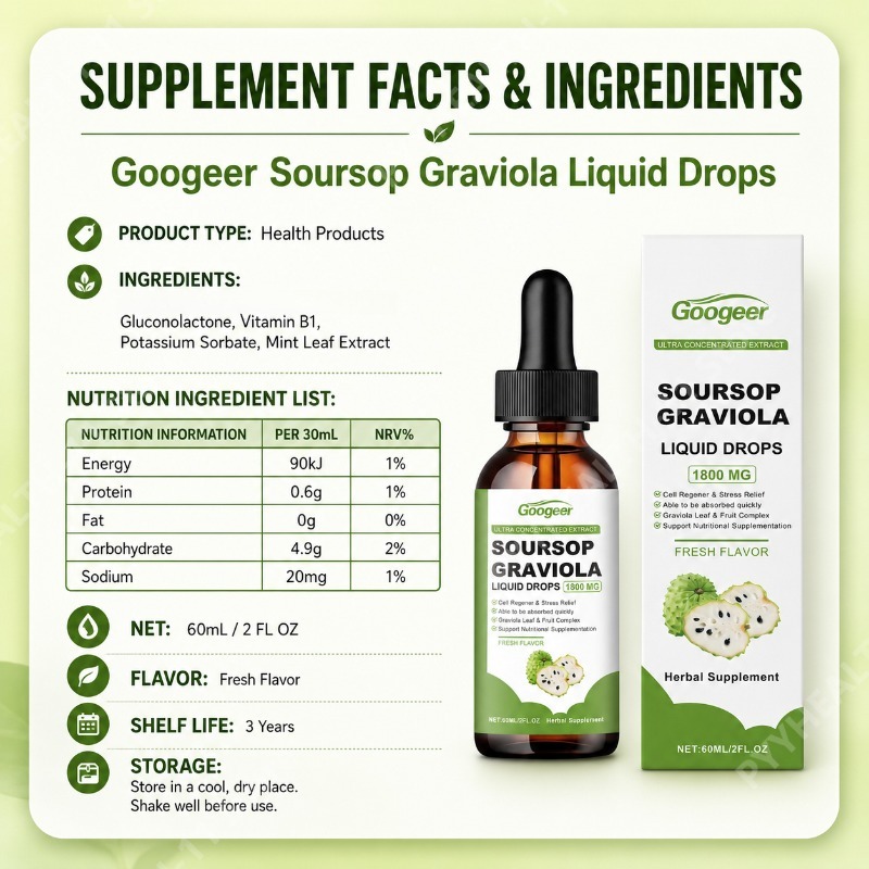 Soursop Graviola Leaf and Frui - Herbal Wellness Drops review and price