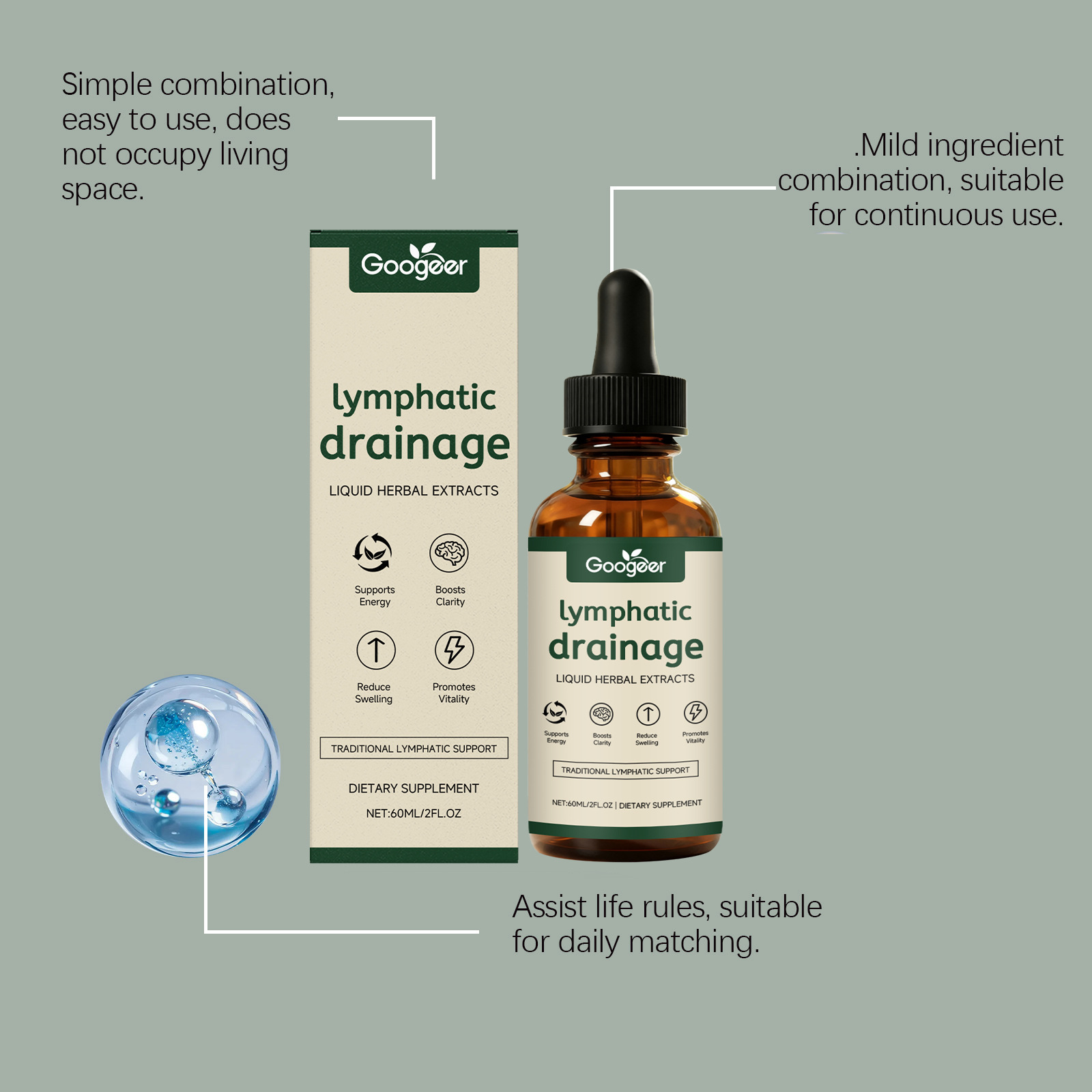 Lymphatic Drainage Drops 11-in - Herbal Wellness Drops review and price