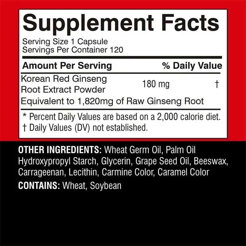 Korean Red Ginseng Supplement  - Valerian Root Capsule review and price