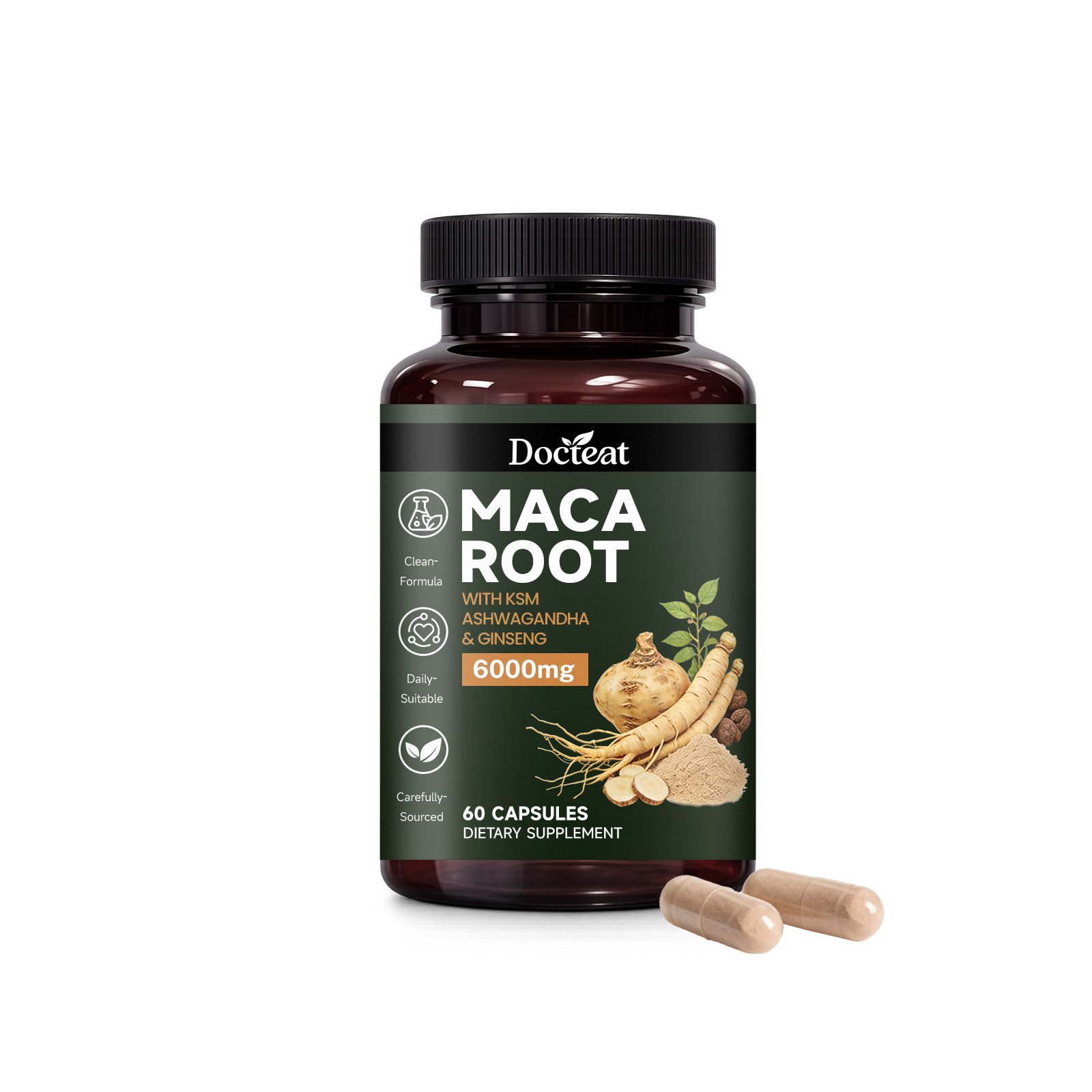 Maca Root & Panax Ginseng Caps - Valerian Root Capsule review and price
